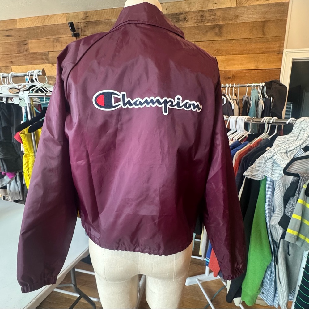 Burgundy Champion bomber jacket , New with tags